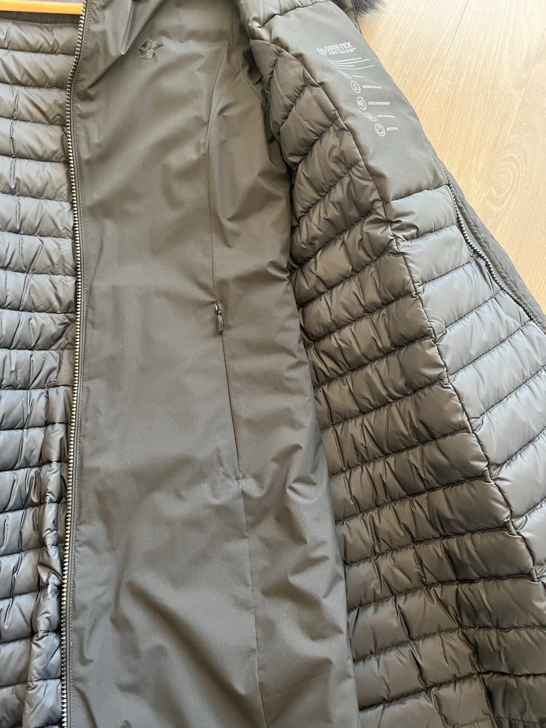 네파 아르테 4 IN 1 구스코드 다운자켓 블랙 90 size 상품이미지4