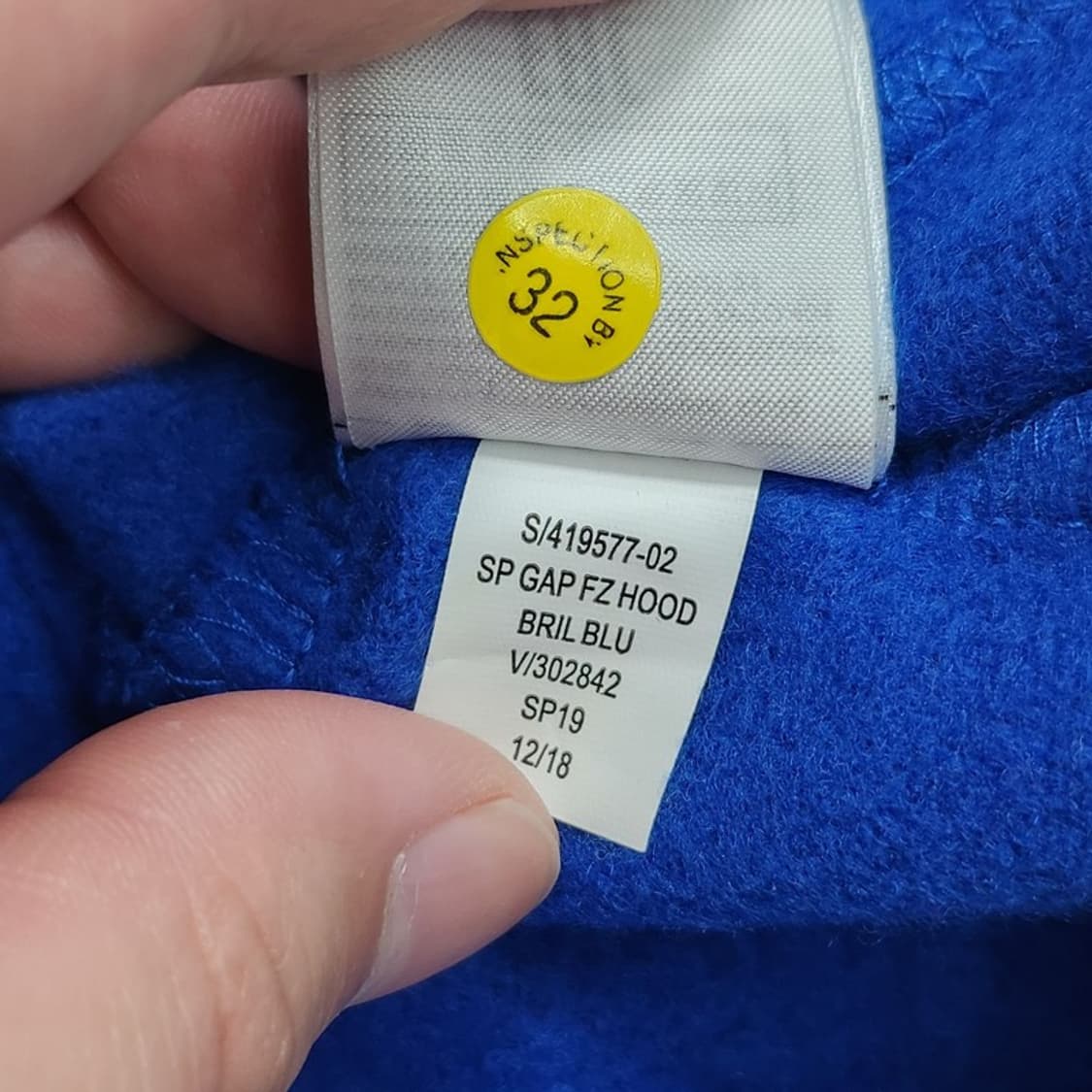 GAP KIDS 블루 프린팅 후드집업 M 상품이미지8