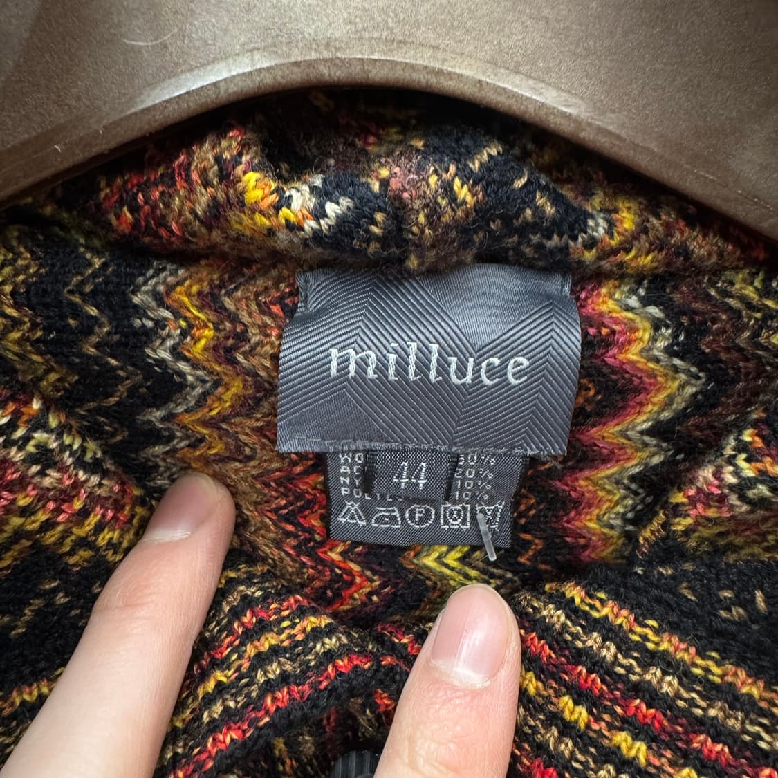 빈티지 니트 후드 롱 가디건 3D 케이블 직조패턴 포인투 주라욱 상품이미지5