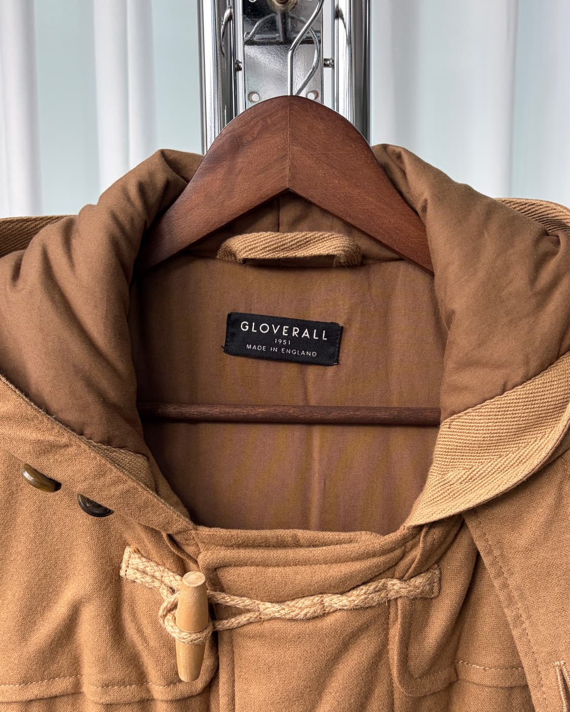 [S-M]글로버울 GLOVERALL 패디드 울 캐시미어 더플코트 상품이미지9