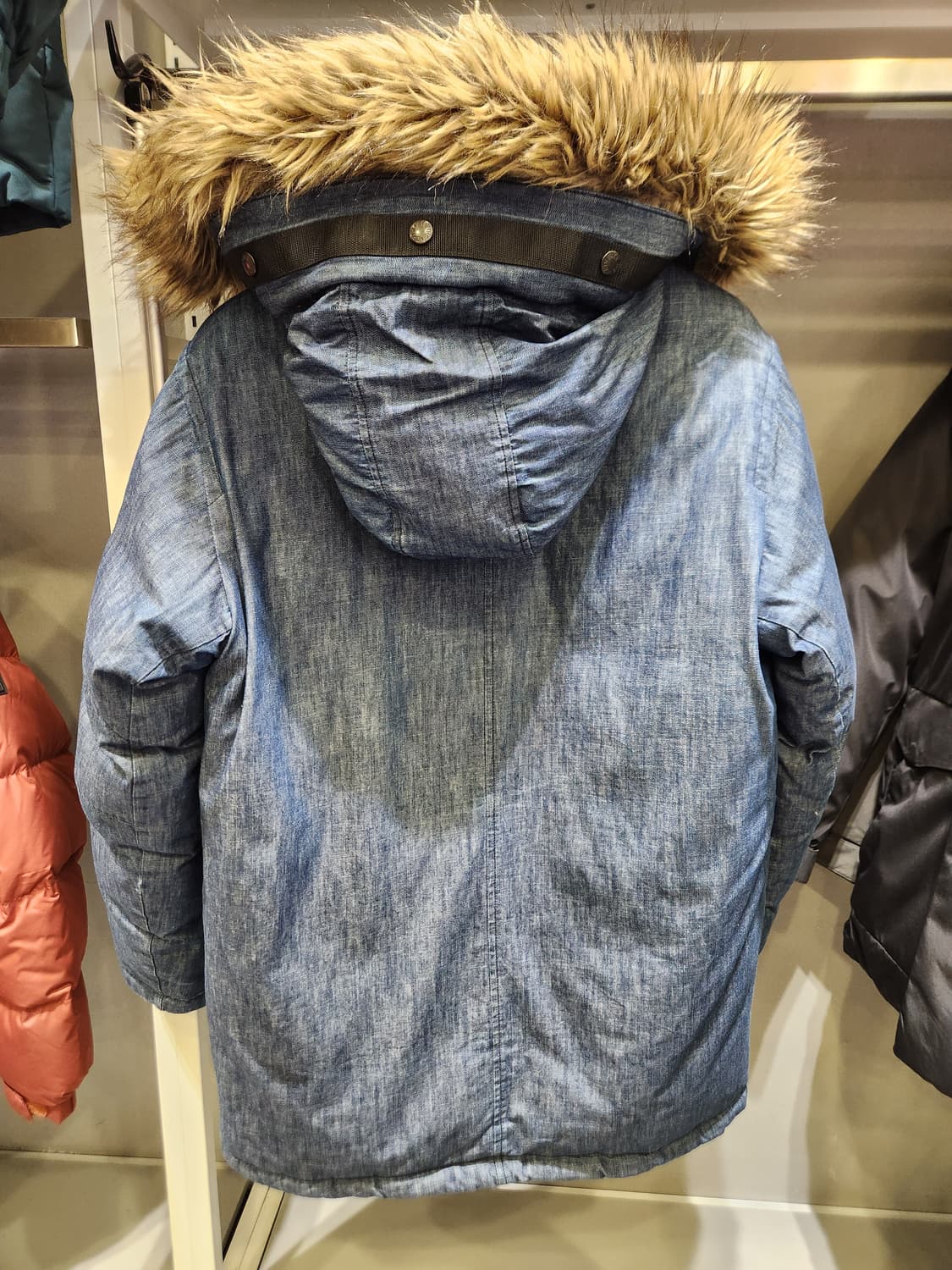 노스페이스 데님 다운패딩자켓 상품이미지3