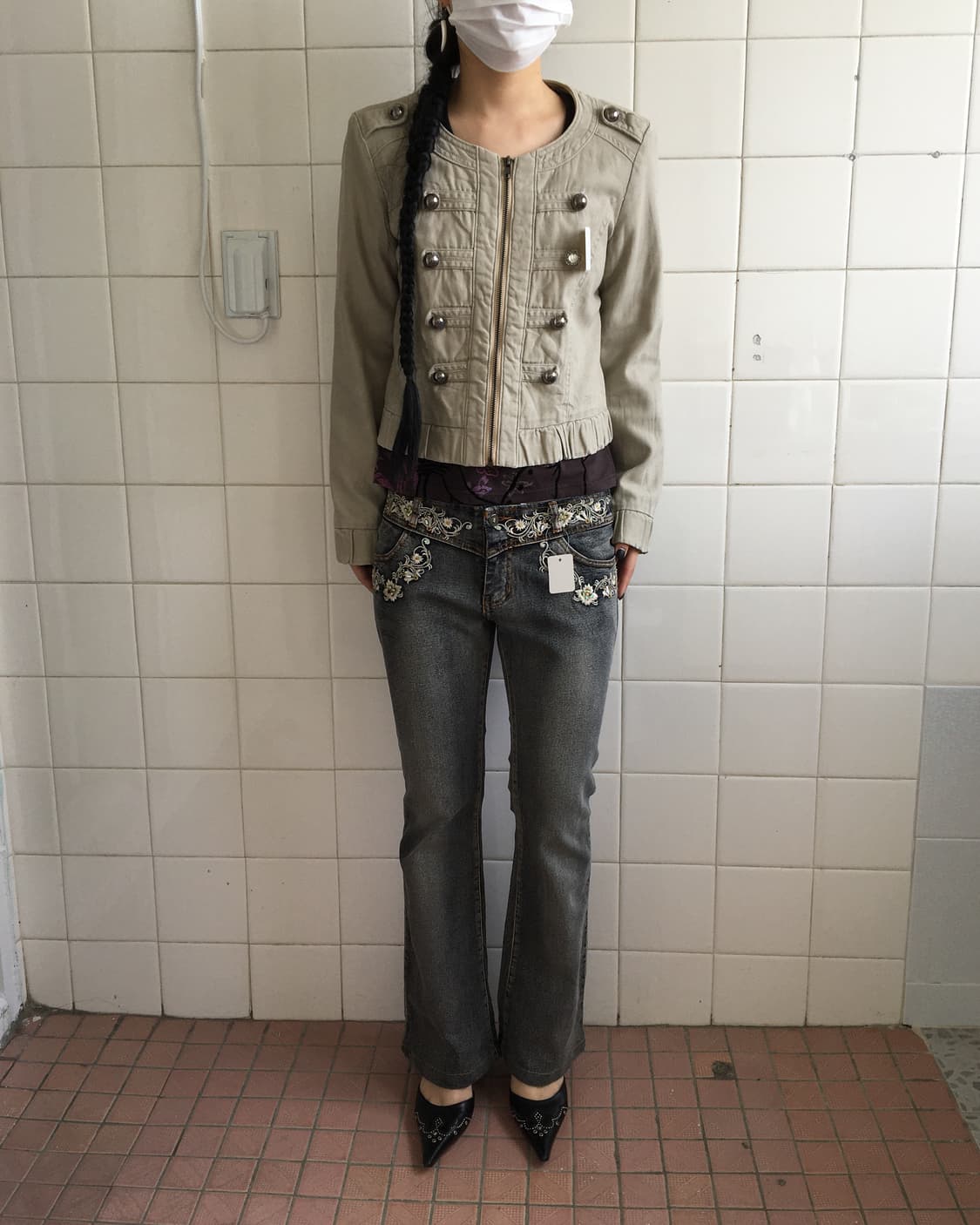 Double button point jacket 상품이미지1