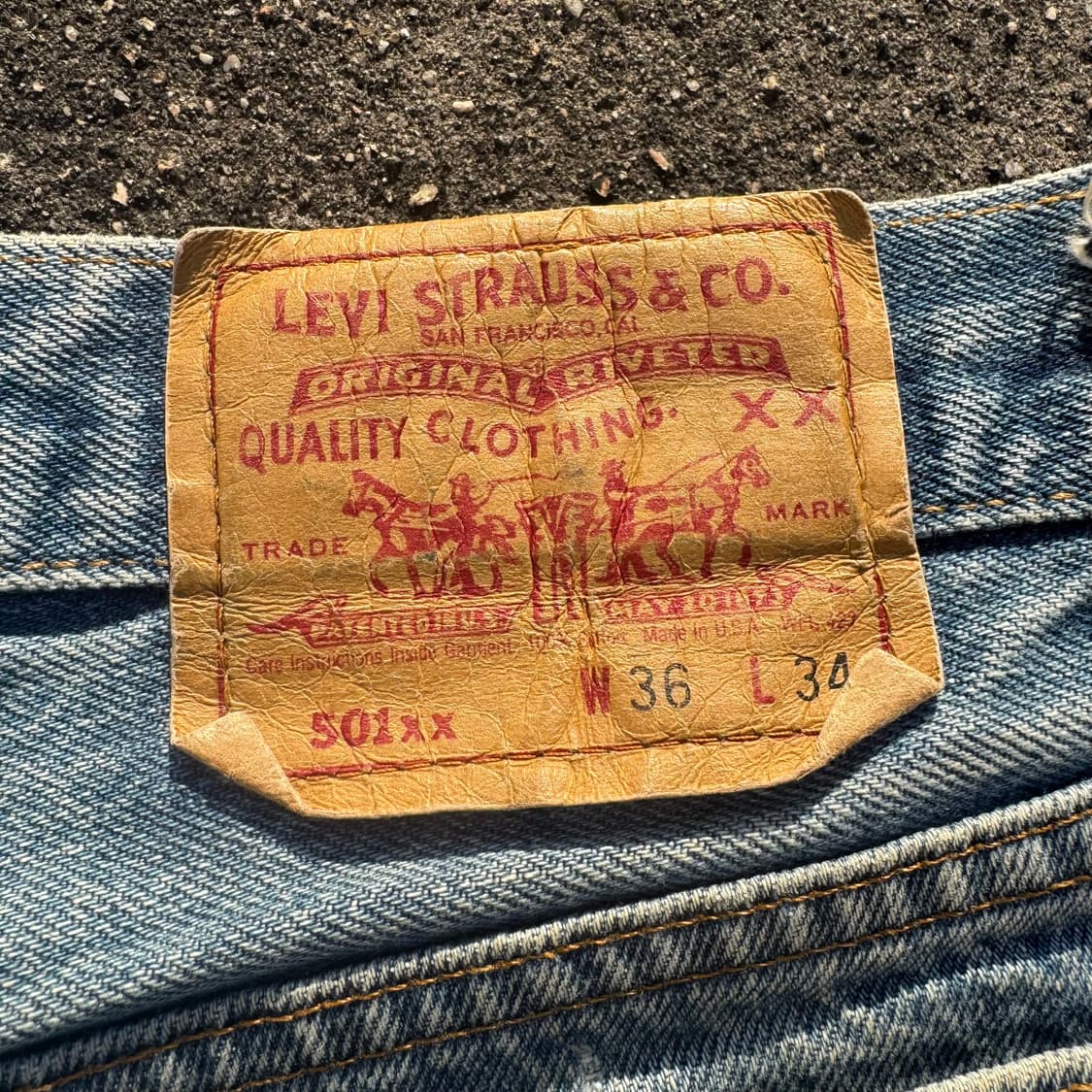 [34] 90s 리바이스 501 커스텀 데님 팬츠 상품이미지8