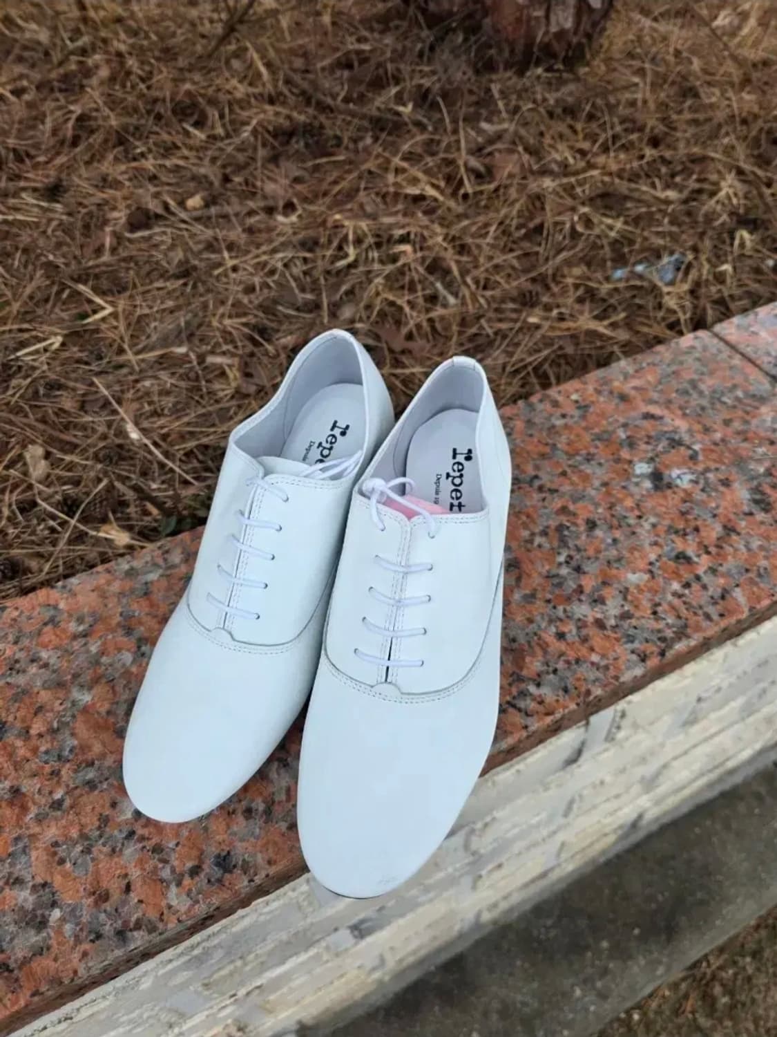 레페토 흰색 레이스업 슈즈/240mm 상품이미지1