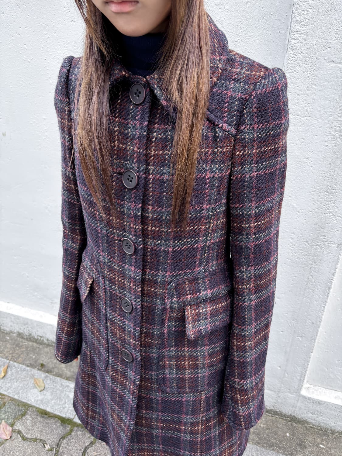 빈티지 울 페미닌 코트 상품이미지3