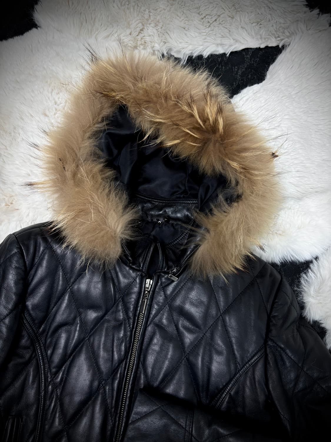 SheepSkin Down Leather Buckle Detail Fur 상품이미지4