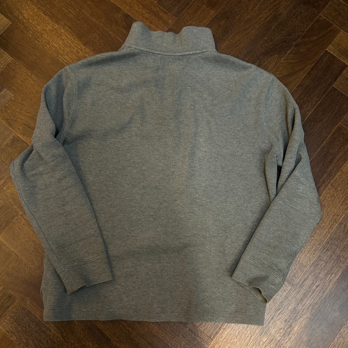 Polo RalphLauren 폴로 빈티지 니트 반집업 그레이 그린포니 상품이미지2