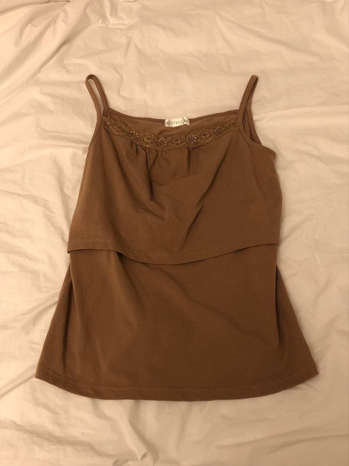 [새상품] 레이스 레이어드 슬리브리스 상품이미지1