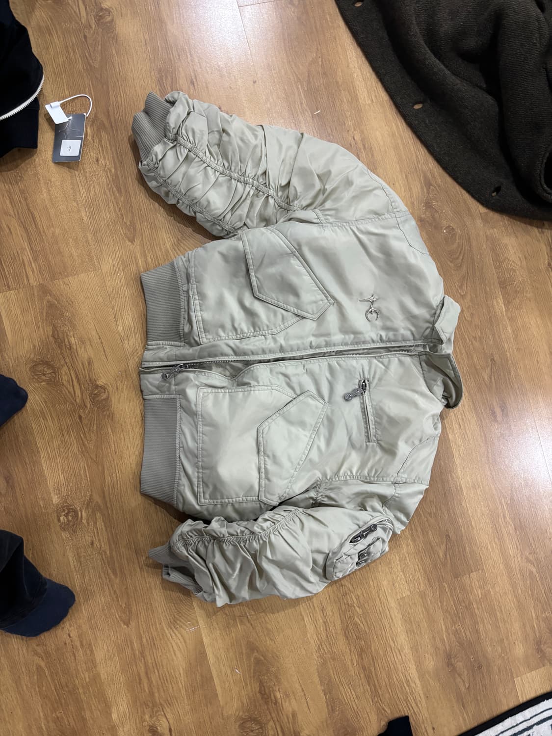 떠그 클럽 / 베이지 항공 점퍼 스터드 / 1 ( s m) 상품이미지1