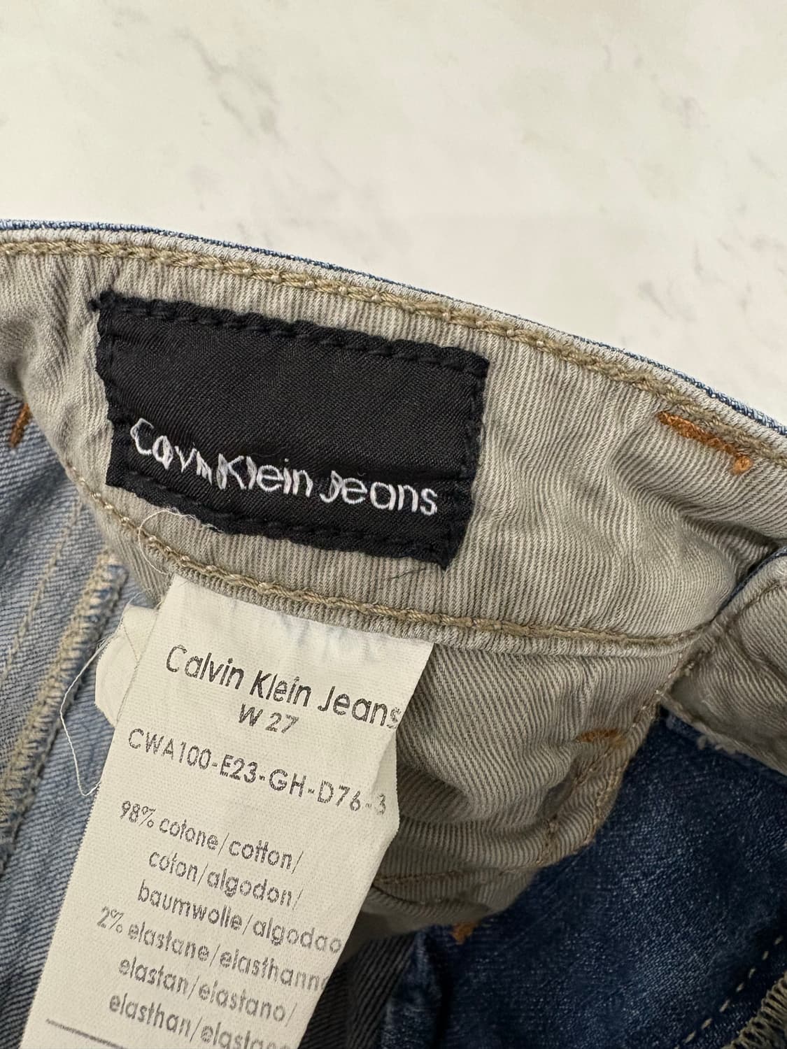 calvin klein y2k lowrise denim pants 상품이미지3