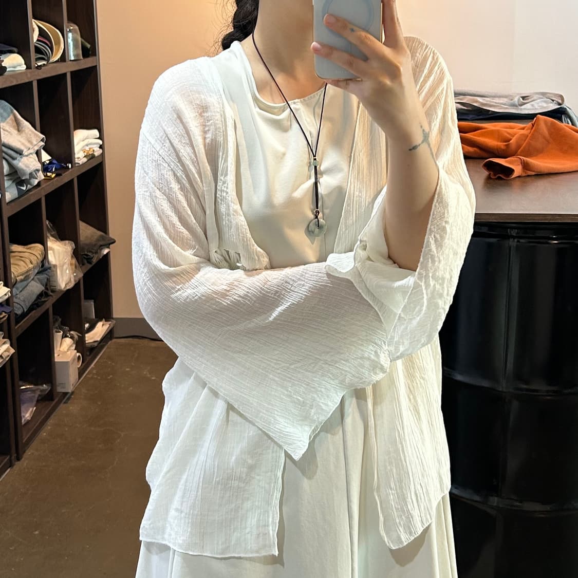 크로셰 디테일 루즈핏 가디건 상품이미지2