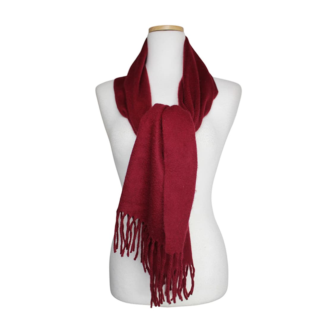 글렌로리 버건디 캐시미어 머플러 상품이미지1