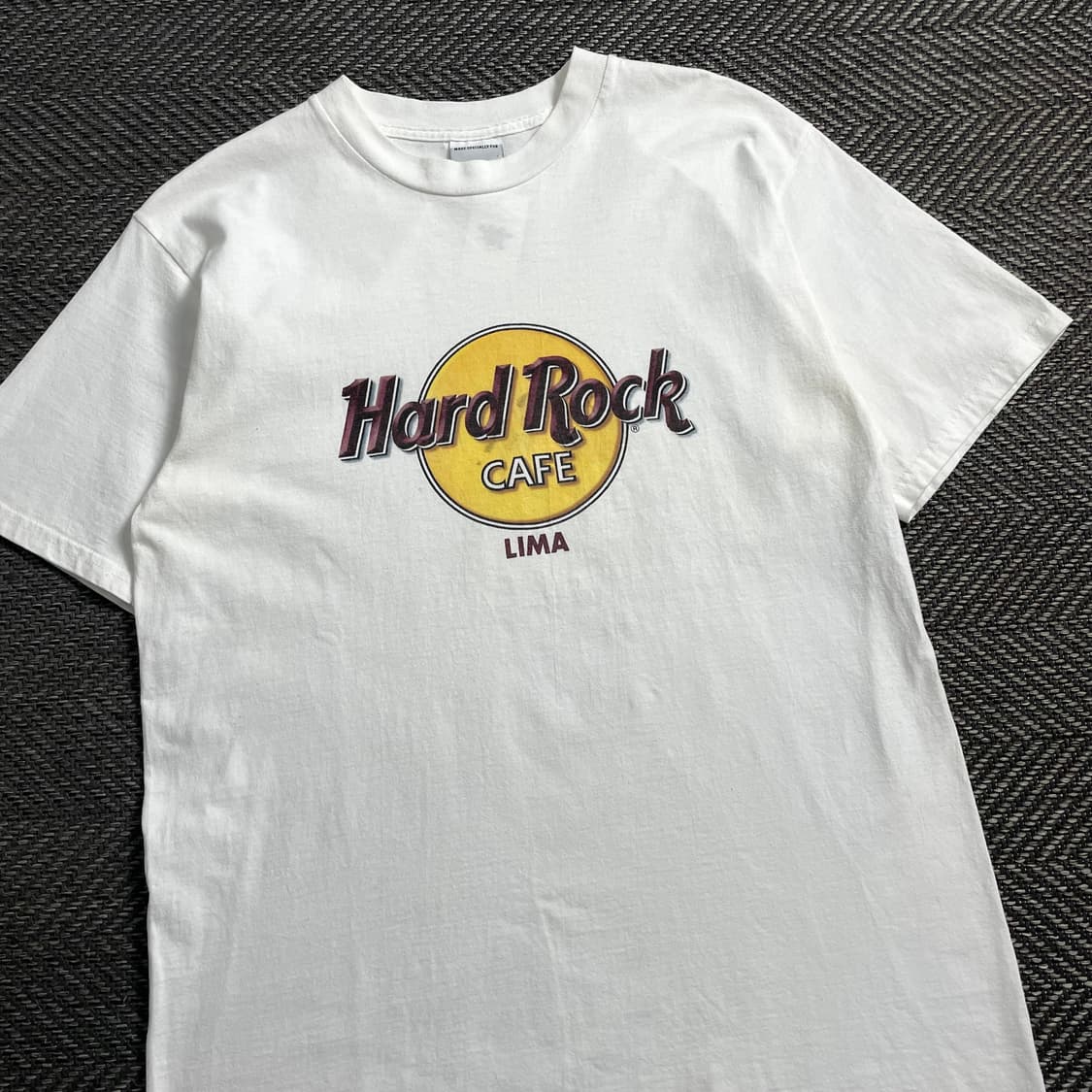 00s 하드락카페 프린팅 화이트 반팔 티셔츠o 4099 상품이미지2