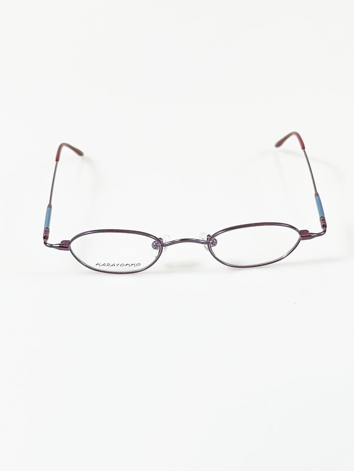 90s KARAYOKKO 스틸퍼플 슬림 프레임 빈티지 안경 상품이미지1