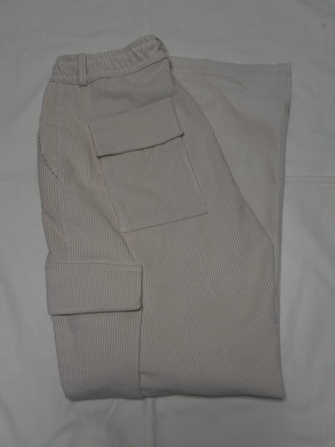 블루썬플라워 / 코듀로이 카고 팬츠 (크림) / OS 상품이미지3