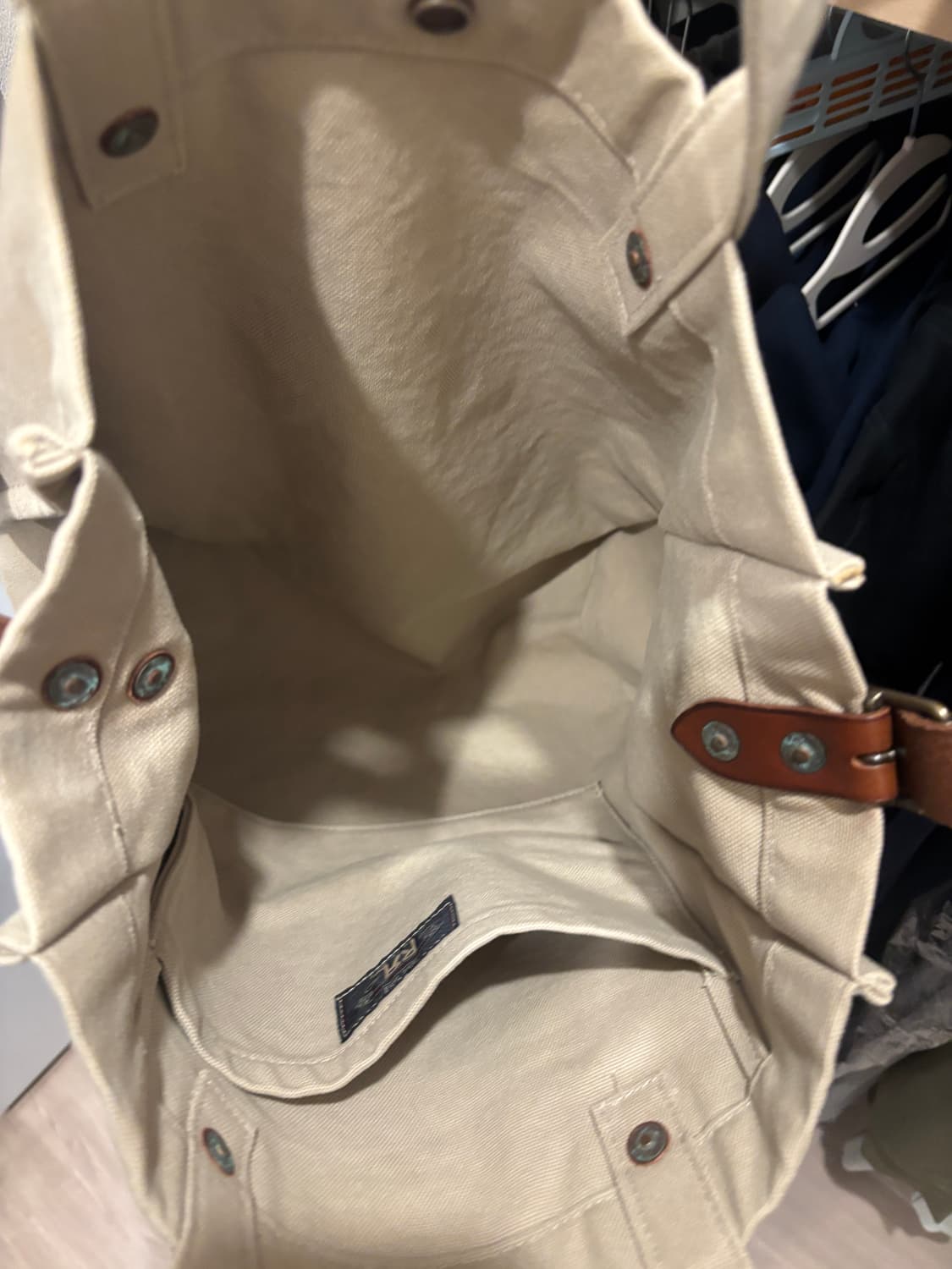 RRL 면 크로스백 상품이미지2