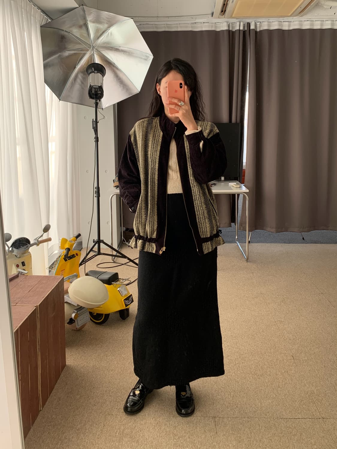 블랙 스트라이프 울 자켓 상품이미지9