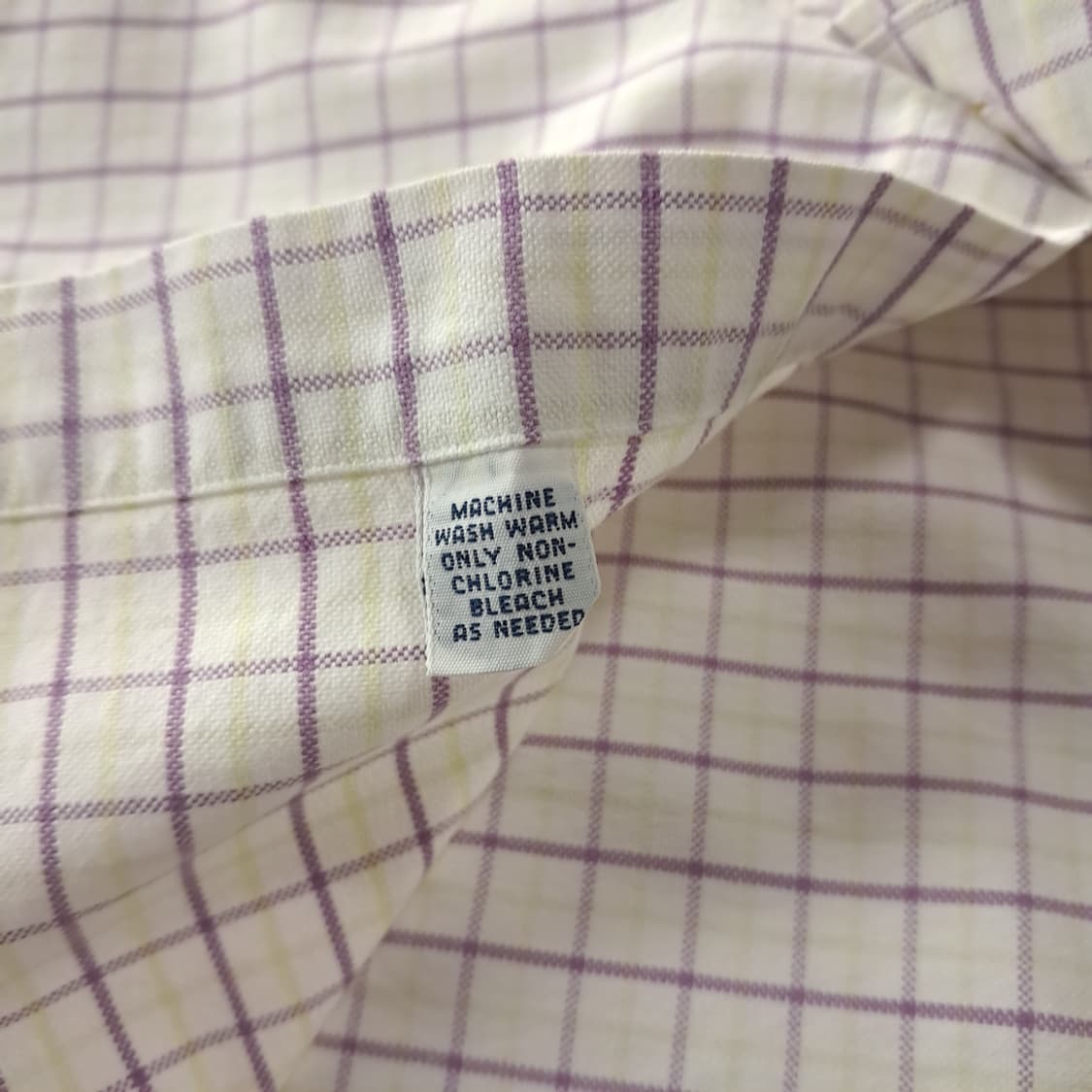 CK166 XL 폴로 90s 홍콩판 빅셔츠 라벤더 스몰체크 셔츠 남방 상품이미지5