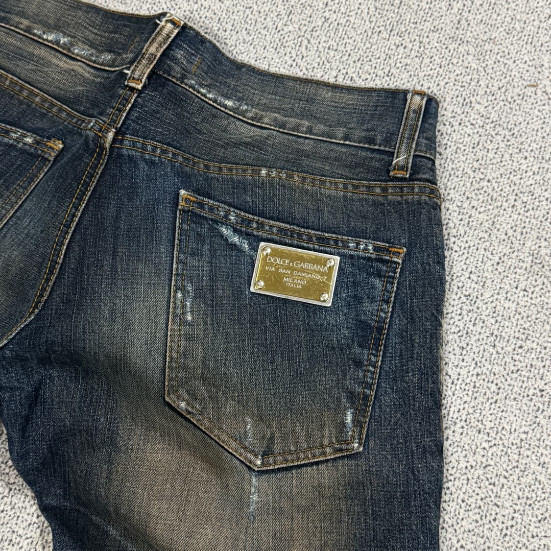 돌체앤가바나 디스트로이드 메탈 플레이트 데님 44 상품이미지3