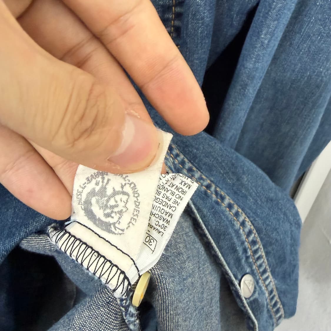 디젤 웨스턴 데님 셔츠 상품이미지9