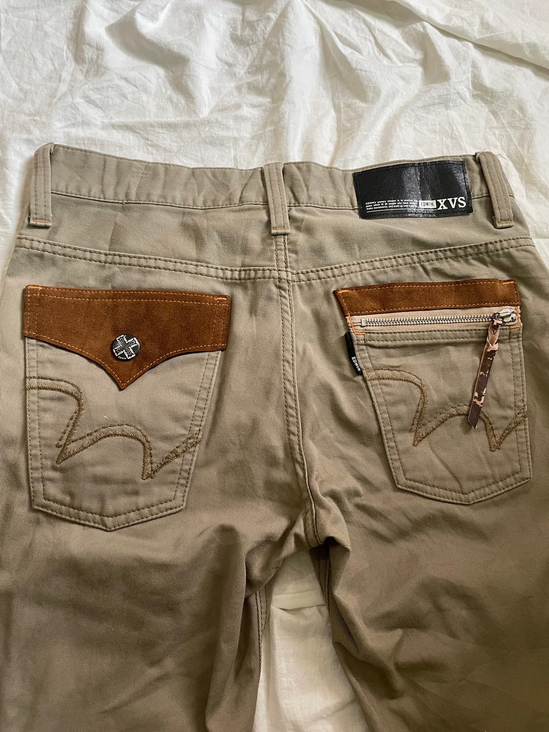 EDWIN XVS 빈티지 베이지 팬츠 상품이미지3