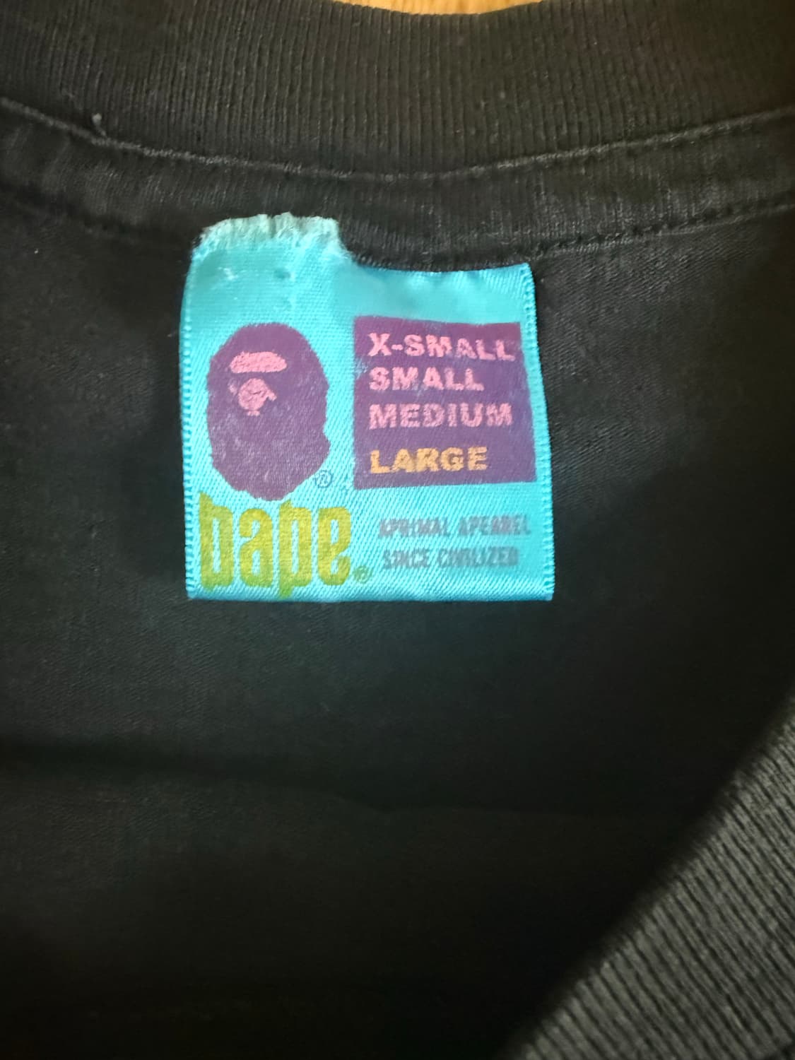 00s 베이프 티셔츠 블랙 상품이미지2