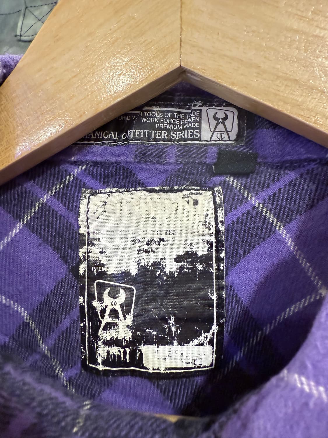 빈티지 퍼플 플란넬 셔츠 상품이미지2