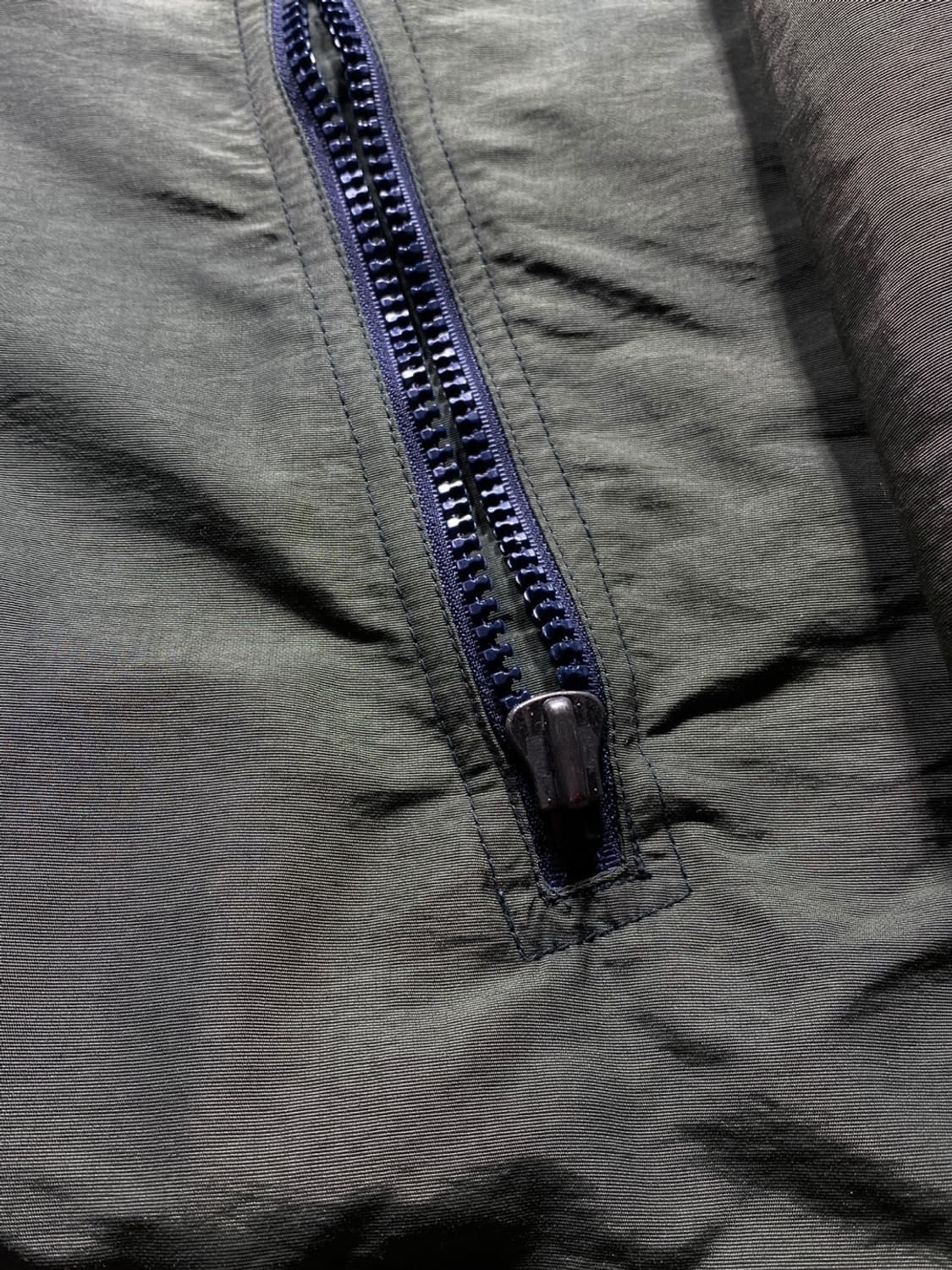 [L-XL] 90s Converse 컨버스 카키 나일론 집업 자켓 상품이미지3