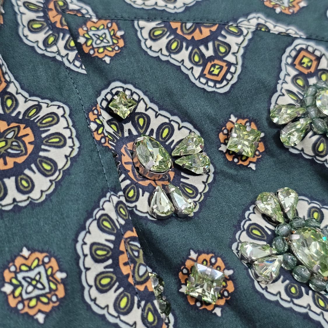 드리스 반 노튼 쥬얼리 패턴 셔츠 상품이미지5