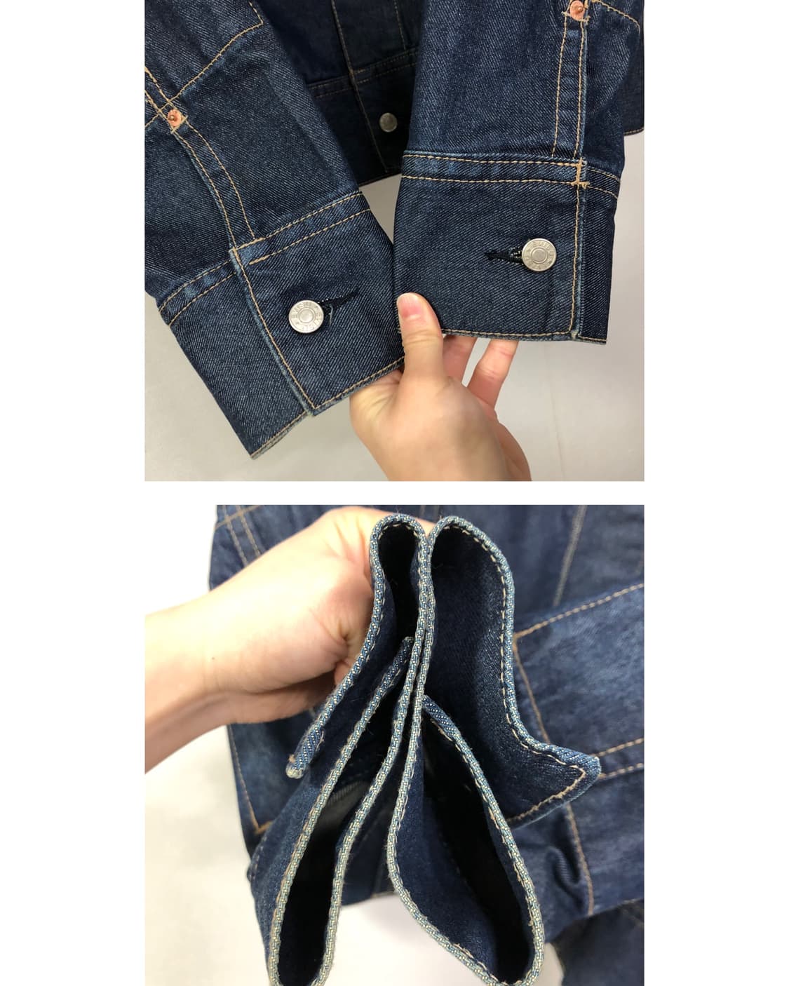 Evisu 에비수 야마네 재팬 스펠아웃 자수 데님 트러커 아메카지 청자켓 상품이미지5