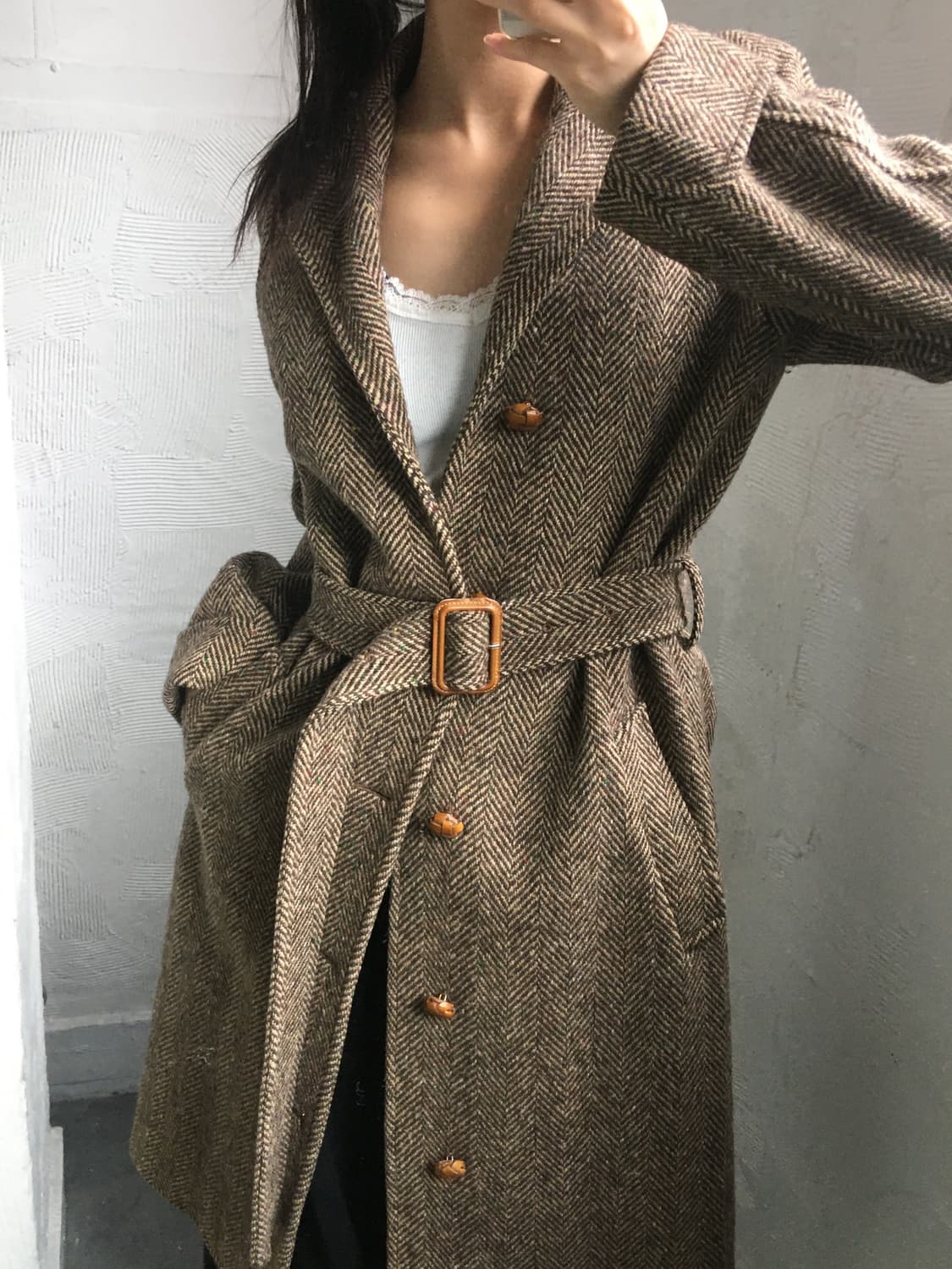 Polo 폴로 랄프로렌 울 헤링본 코트  상품이미지1