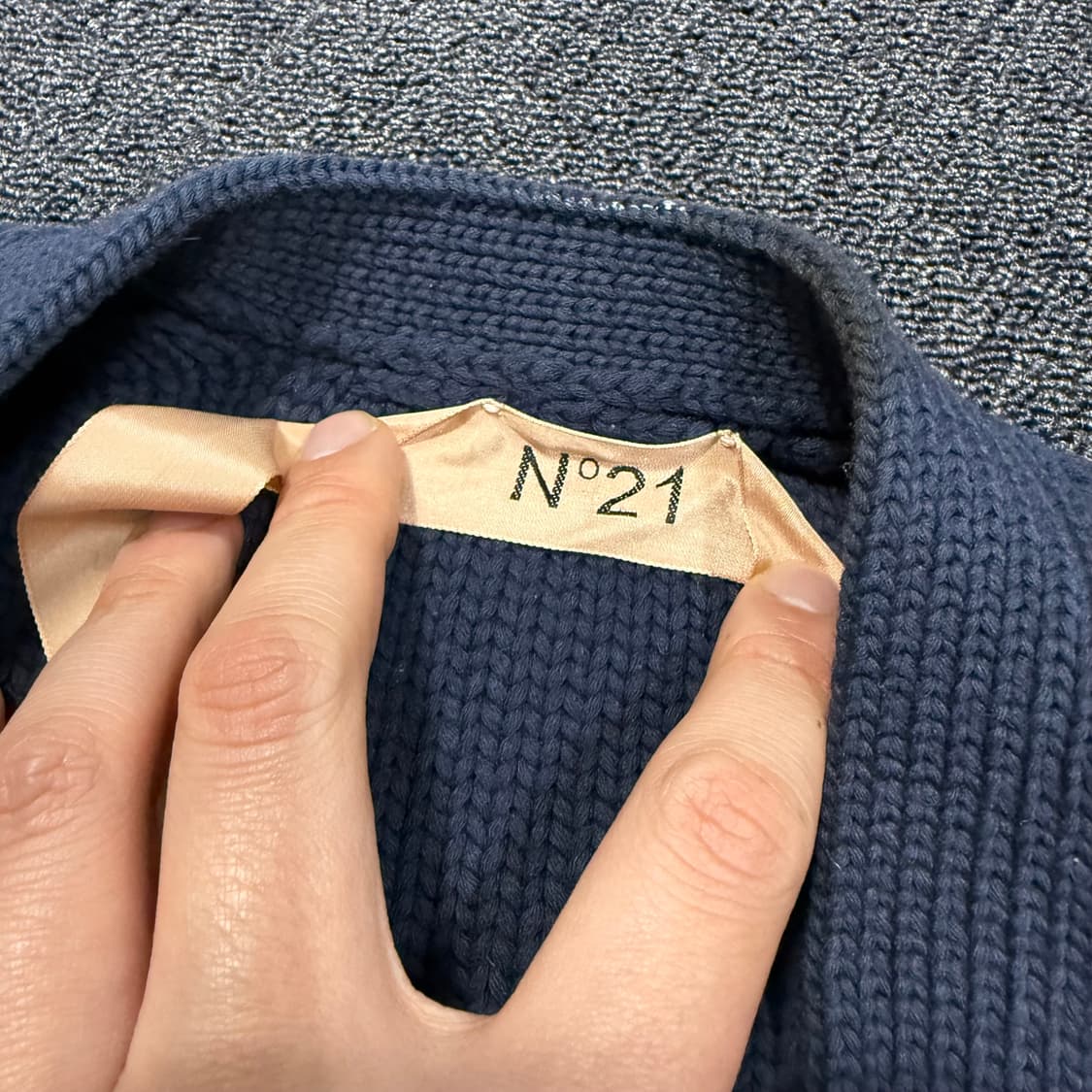 N21 앵커 모티프 니트 가디건  상품이미지8