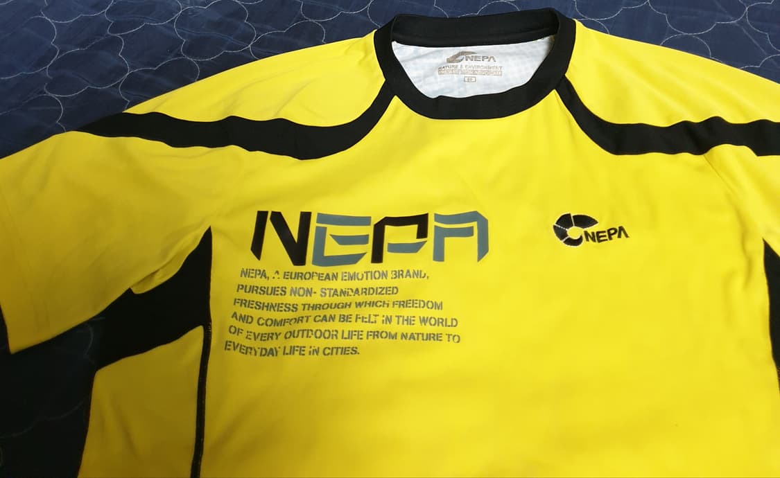 네파 스포츠웨어 세트 옐로우 (상의M),(하의L) 상품이미지2