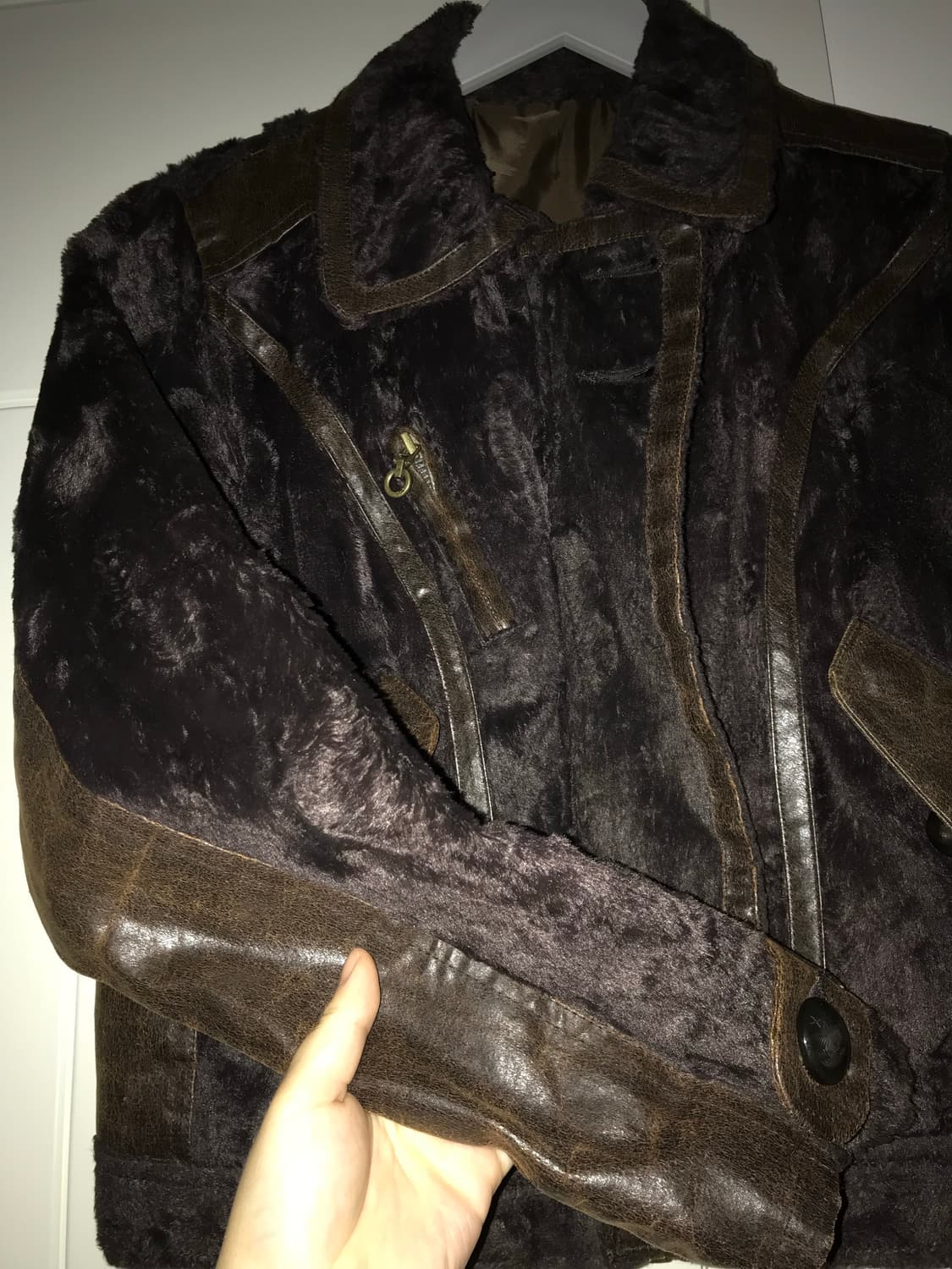 빈티지 브라운 퍼 자켓 상품이미지2