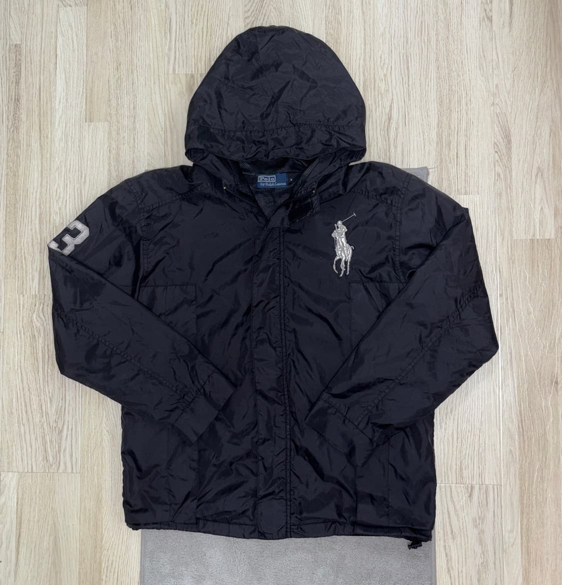 [S급] 대장급❗️폴로 랄프로렌 빅포니 블랙 바람막이 M 상품이미지2