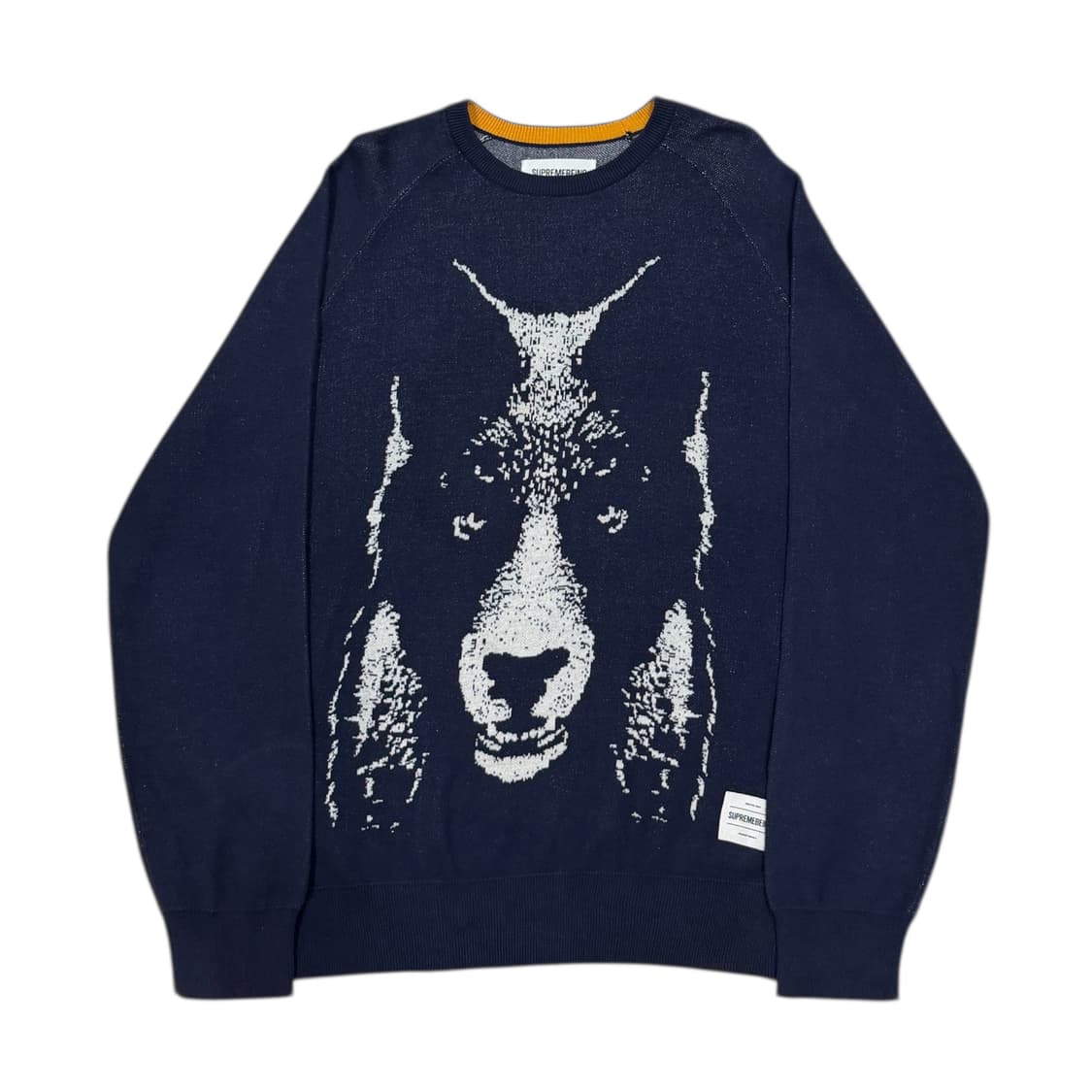 SUPREMEBEING 슈프림비잉 네이비 니트 맨투맨 L 상품이미지1