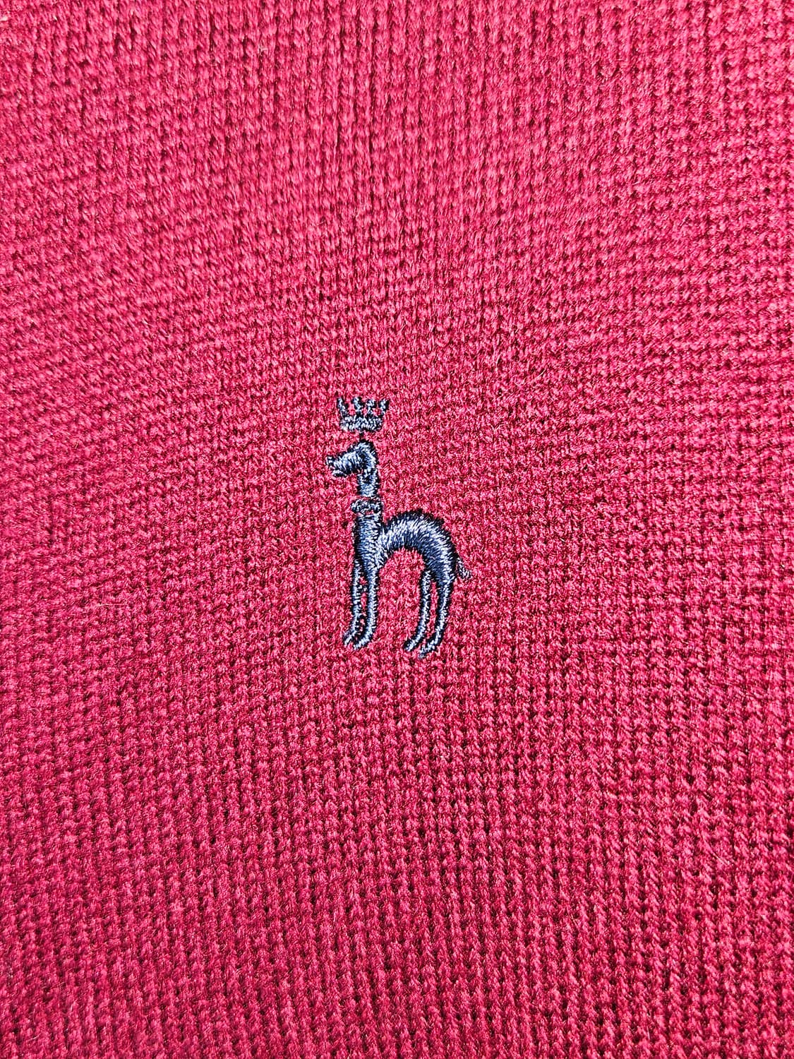 헤지스 100% 캐시미어 가디건 버건디 니트 105 상품이미지3