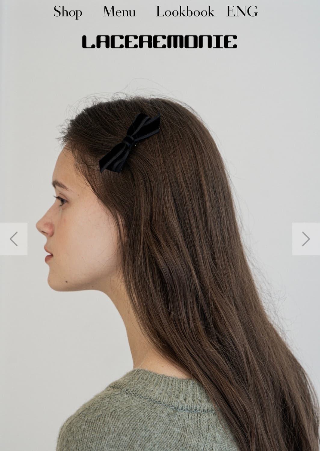 라세레모니 모쿠바 벨벳 리본 핀 상품이미지3