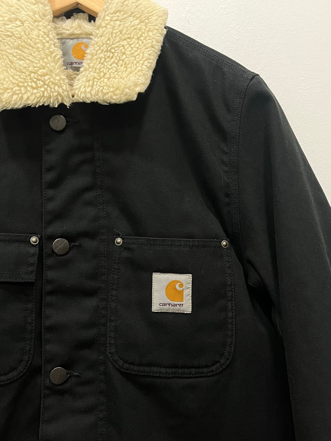 칼하트 wip 쉐르파 초어 워크자켓 S 블랙 상품이미지4