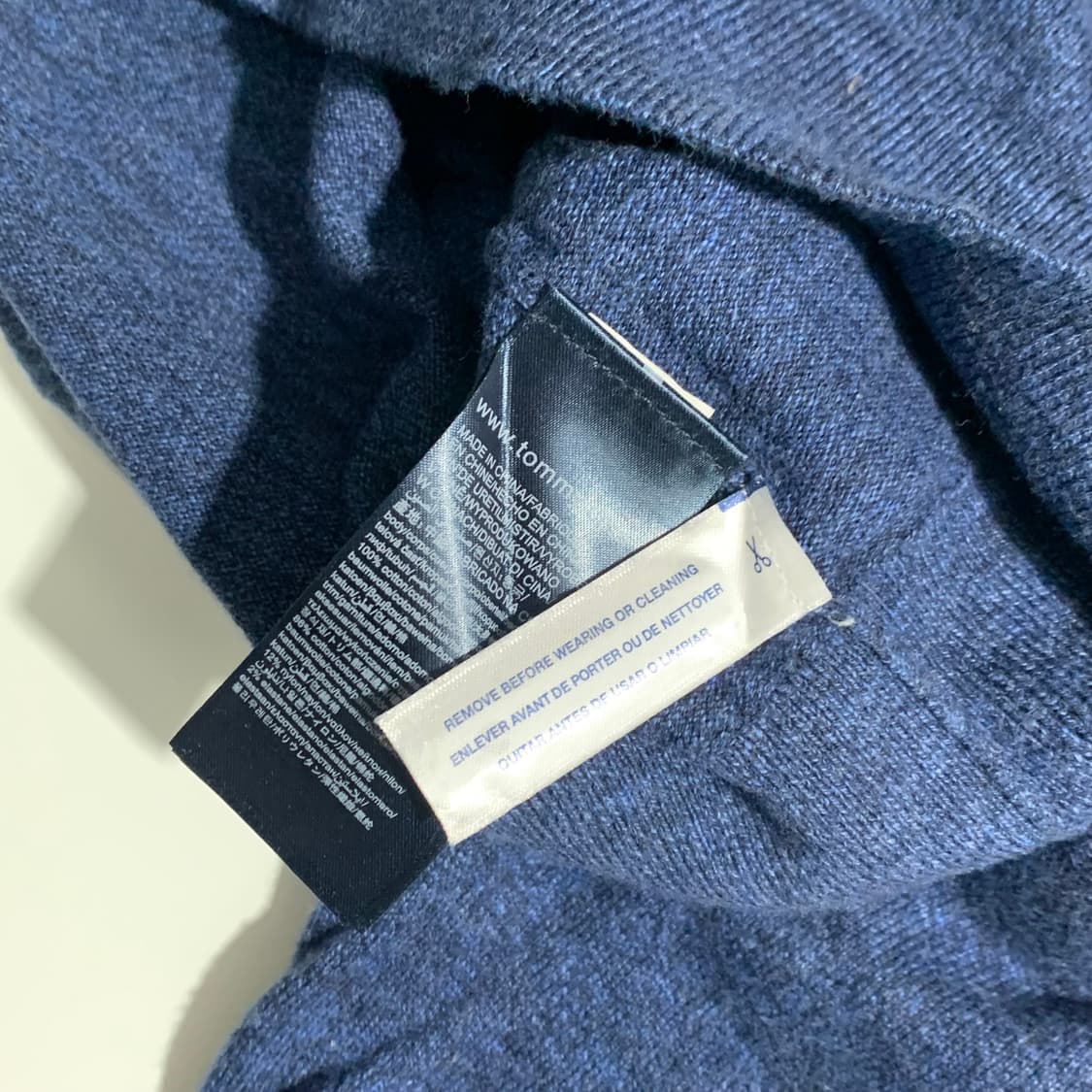 타미힐피거 라운드 블루 니트 상품이미지5