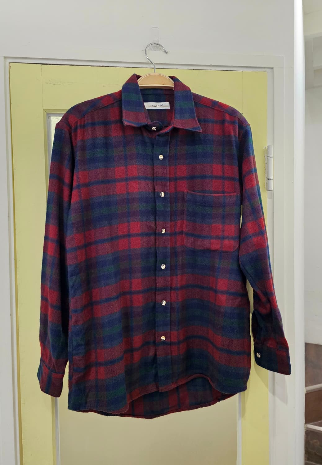 Dand Rake 레드 체크 플란넬 셔츠 상품이미지1