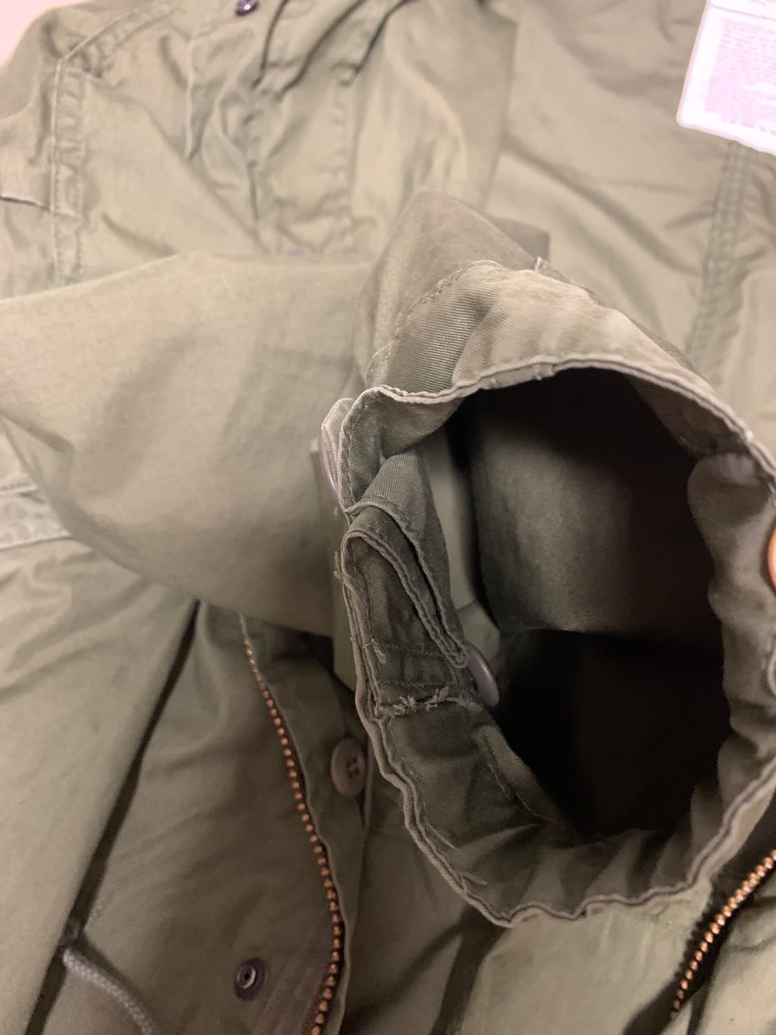 오리지널 개파카 m65 m사이즈 민트급(노수선) 상품이미지4