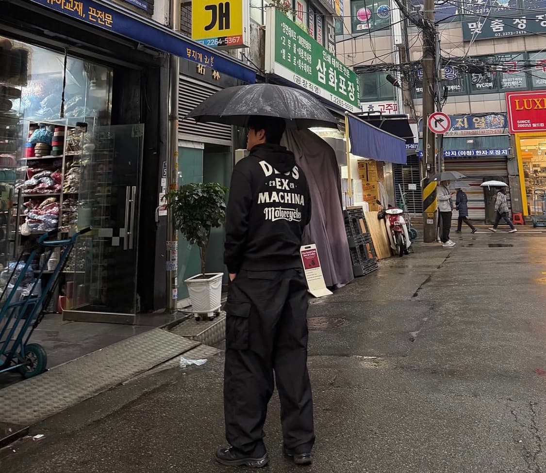 새상품) 데우스 엑스 마키나 드리프터 후드 집업 2XL 블랙 상품이미지4