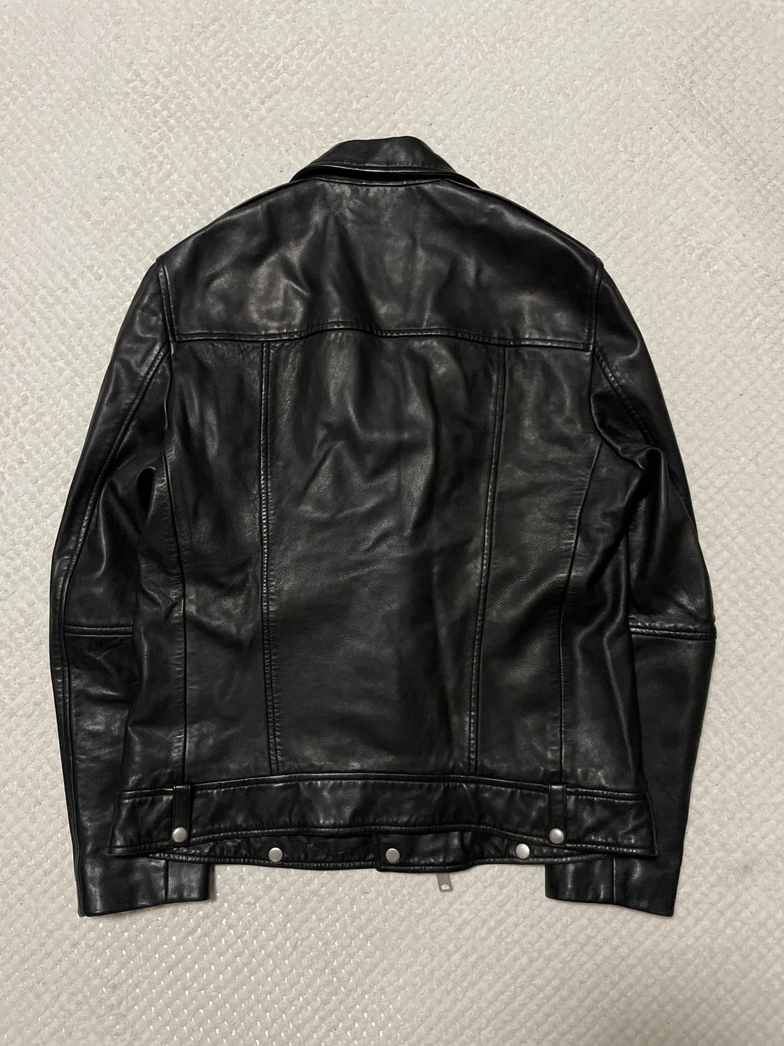 ALL SAINTS 웨스턴 무드 밀로 바이커 램스킨 양가죽 레더 자켓 상품이미지2