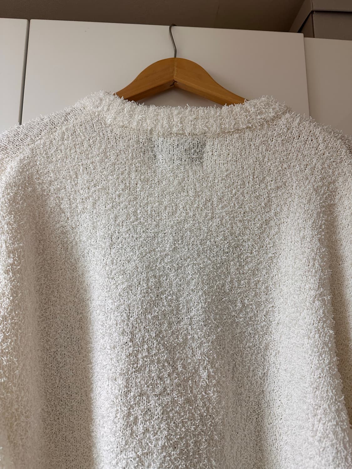 [새상품] 아이돈워너셀 IDWS 타임로고 니트 아이보리 상품이미지7