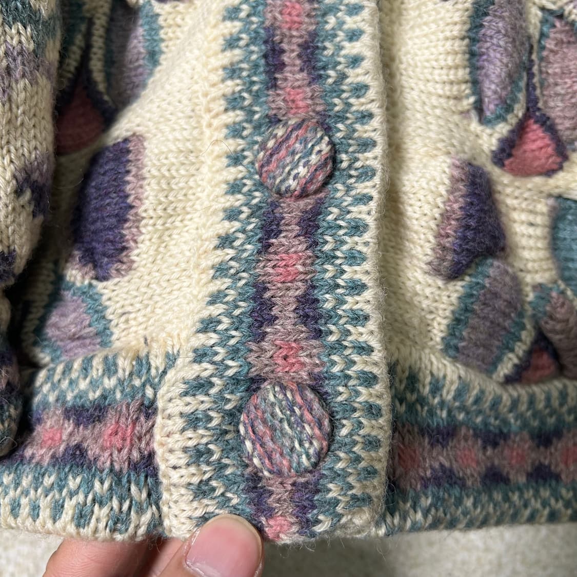  (L) KANATA 카나타 코위찬 노르딕 울 니트가디건 상품이미지6