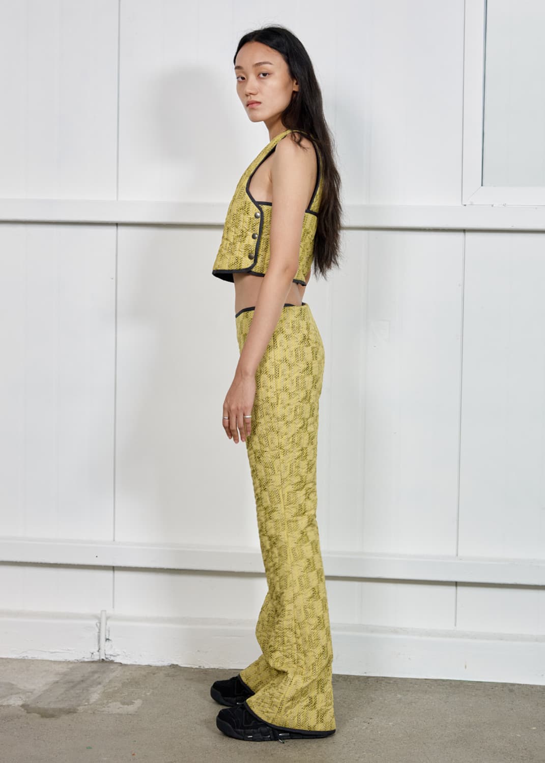 S/E/O PADDED PANTS YELLOW 상품이미지2