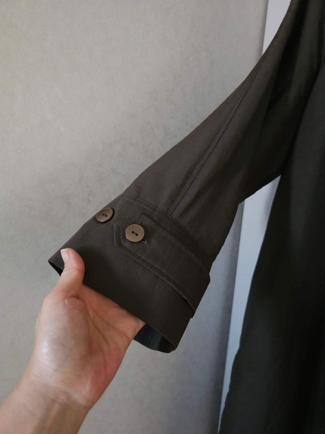 GRIP 심플 브라운 롱롱 자켓 상품이미지4