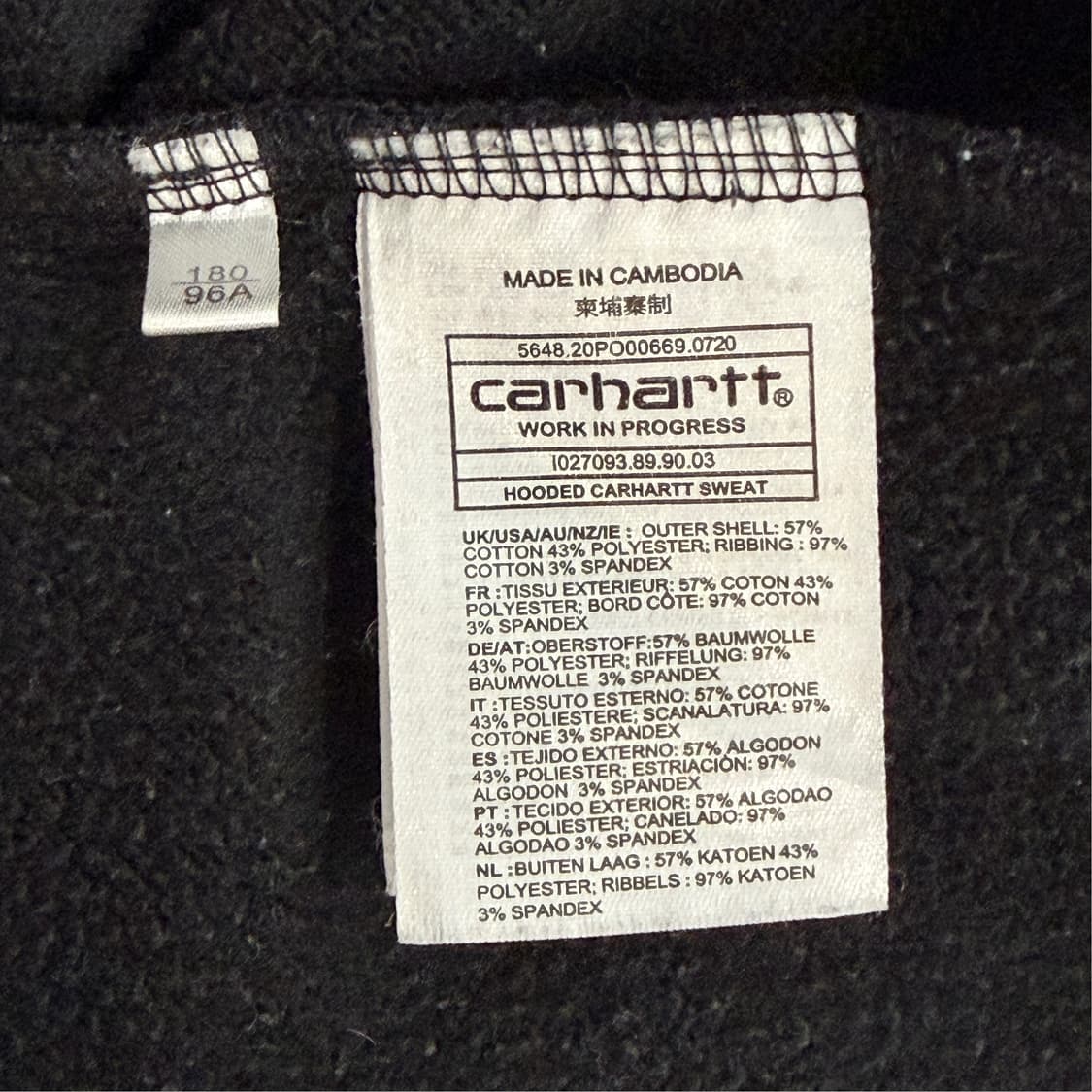 [L] 칼하트 로고 후드티 상품이미지7