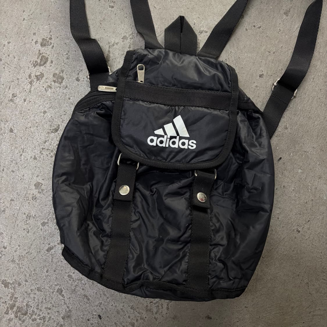 아디다스 빈티지 Y2K 나일론 복조리 백팩[2242] 상품이미지2